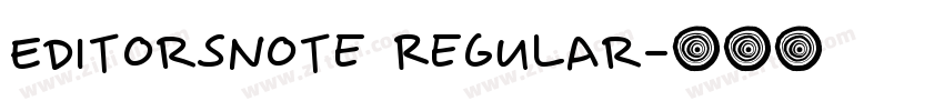 EditorsNote Regular字体转换
